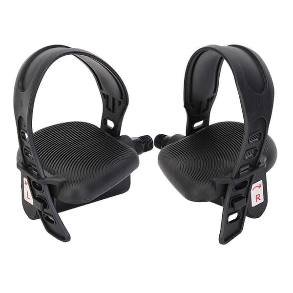 Exercise Bike Pedal Bicycle Parts with Straps Replacement Durable for Training [DB]