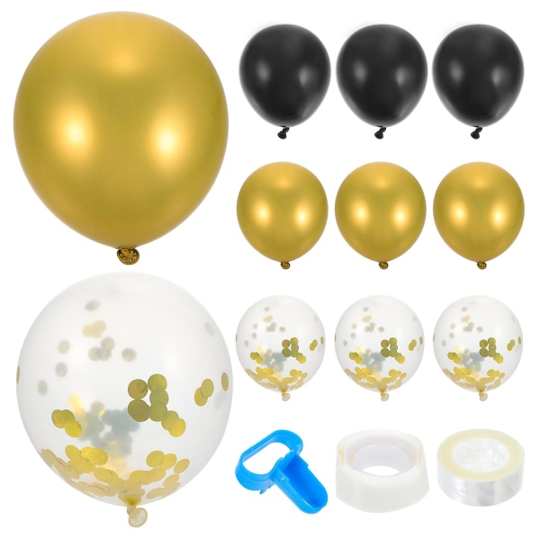 1 set examensballong festprydnad examensballong i guld och svart 20x10 cm  20x10cm 1751 | 20x10cm | Fyndiq