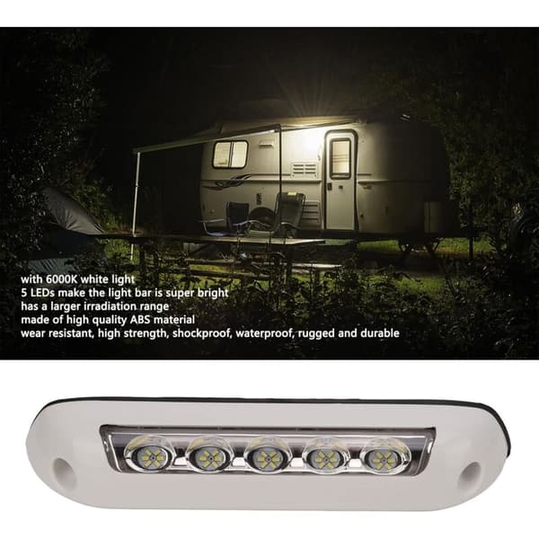 Universelle LED-markiselamper for bobiler 12V Vanntette utendørslamper for campingvogner og bobiler