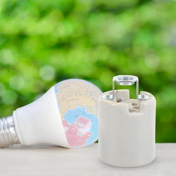E26 Lamp Base Ceramic Lamp Socket Replacement Edison Bulb Pendant Lamp Base Socket Chandelier Light Holder Parts for Fixture Parts (Ho)