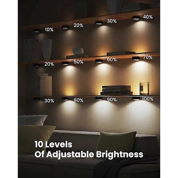 LED Puck Lights with Remote Control, Wireless Cabinet Lights, 13 Colors