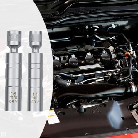 14/16 mm Spark Plug Socket Wrench, Universal Magnetic Spark Plug Socket Tool for Car Spark Plug Removal