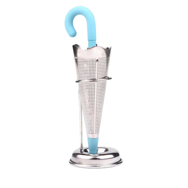 Rostfritt Stål Kreativt Teinfuserar Bärbar Lövfilter Sil Strainer Kökstillbehör För Kök Att Göra Te (blå)Blå Blue
