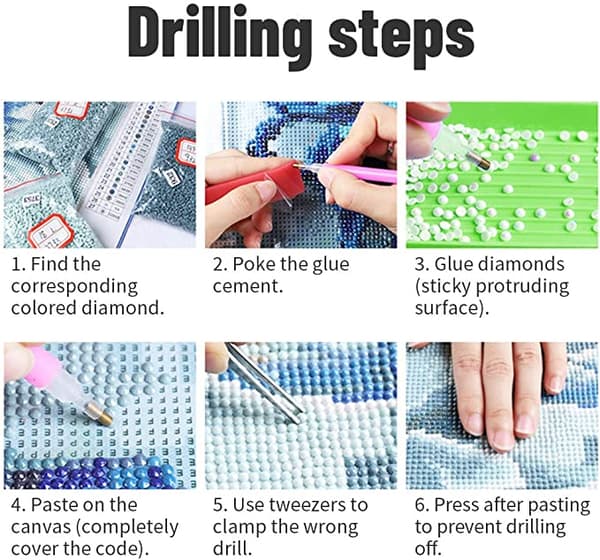 30 × 40 Diamantmaleri Broderi Diamantmaleri Komplett Sett-FF-