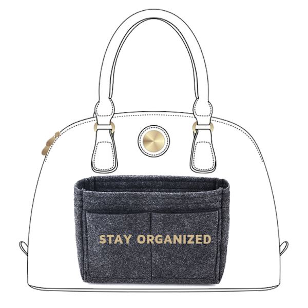 Handbag Insert, Size XL - Grey