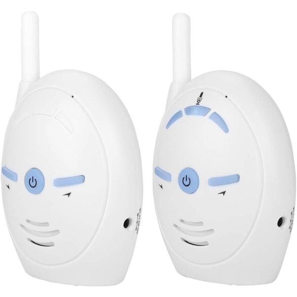 Digital Audio Babyalarm, 2,4 GHz trådløs Nanny Electronic Intercom Monitor, Support To-Way Talk og Audio Monitoring, Plug and Play, Aud