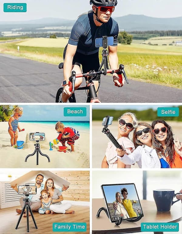 Mobiltelefonstativ, Fleksibelt Mini Selfiestativ