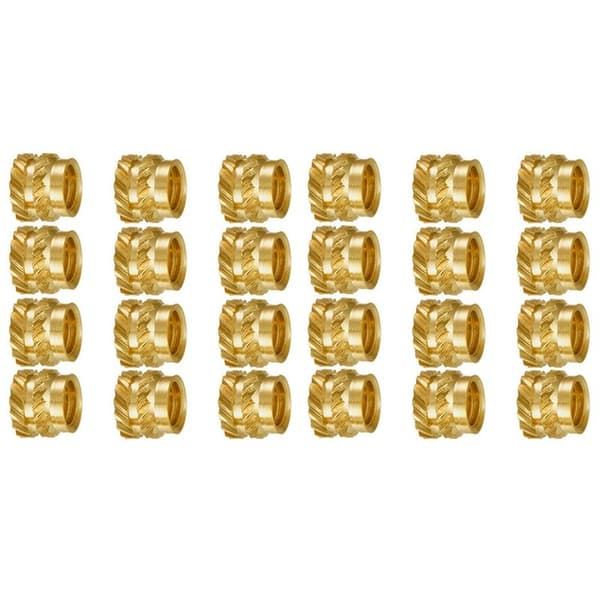 200 pcs M3 Brass Knurled Thread Heat Resistant Insert Embedded Nut, M3X5X4, for 3D Printer Voron 2.4 etc.