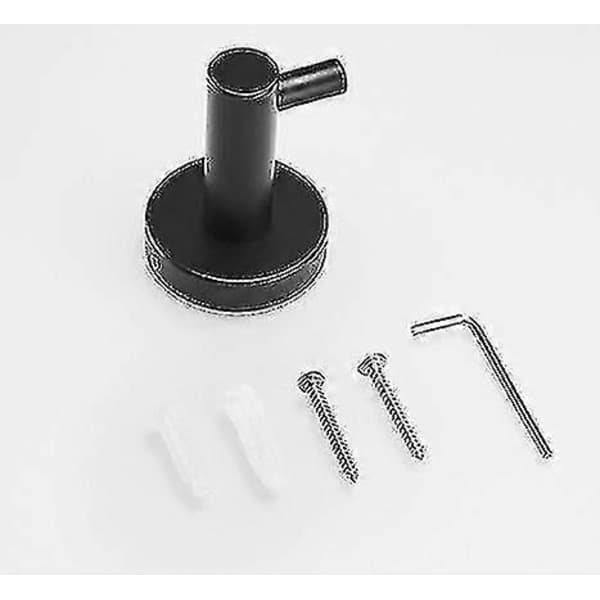 Moderne badeværelse sort hardware rustfrit stål håndklædeholder håndklædestang krog badeværelsestilbehør