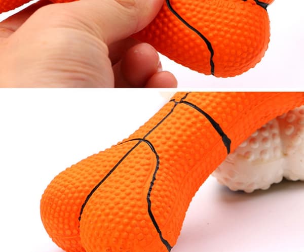 Basketball Valp Tyggleker Benform Hund Pipeleker Anti-Bite Hund Interaktive Pipeleker