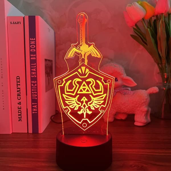 3D Illusion Night Light Legend of Zelda Bedside Lamp Zelda L