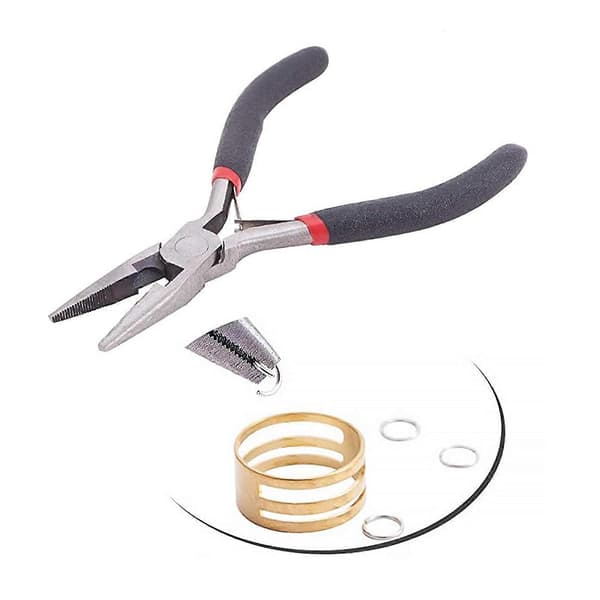 DIY Crystal Jewelry Making Kit with 15 Compartment Crystal Gemstone Beads Earring Hooks Elastic Thread Pliers Accessories Bracelet Necklace Craft Tools