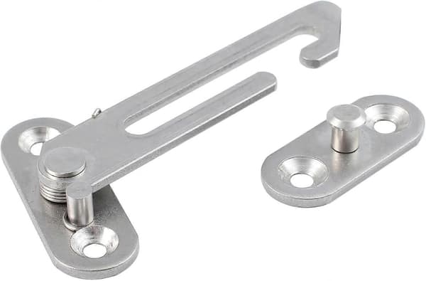 4 PCS Window Lock Stainless Steel Window Restrictor Window Hasp Security Lock Window Hasp with Screws for Child Safety-Right Opening [DB]