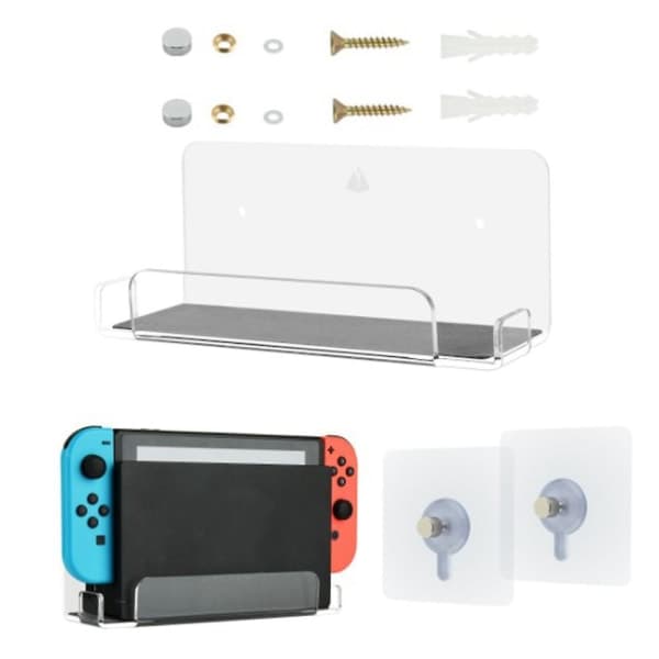 Væghylde til Nintendo Switch Dock Station, sort YIY9.27 SMCS.9.27