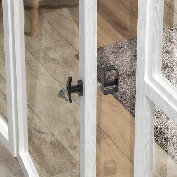 Barn Door Lock, T-Handle Barn Door Lock, 5-1/2 \" Stem - 2 Keys - Barn Door Hardware - Black (Barn Lock - 1)