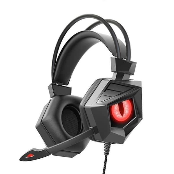 Kablet Gaming Headset med Mikrofon for Switch PC Datamaskin Bærbar PC Hodetelefoner C