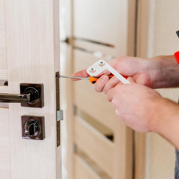 Dørlåsbeskytter Dørfangplader Hardware Jern Sølv Nem Installation til Hjemmesikkerhed