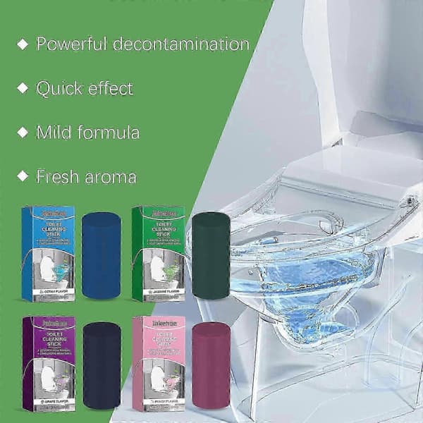 Jasmin Toilet Cleaning Stick Powerful Stain and Odor Remover, Easy Deep Cleaning