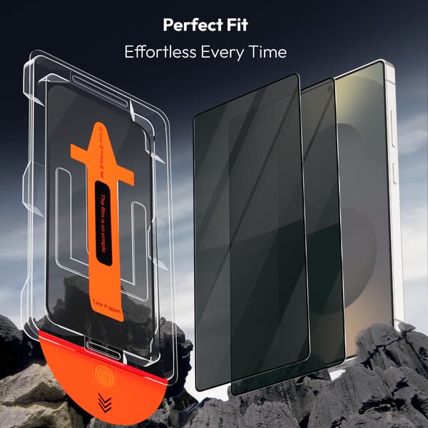 2-pack Samsung S25 Ultra Privacy Screen Protector - Tempered Glass | [Automatic Installation] - Bubble-Free