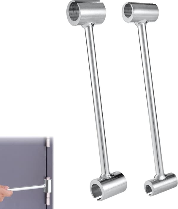 2 Door Hinge Adjustment Wrenches - Adjustable 8-19mm & 19-25mm for Round Bolt Hinges