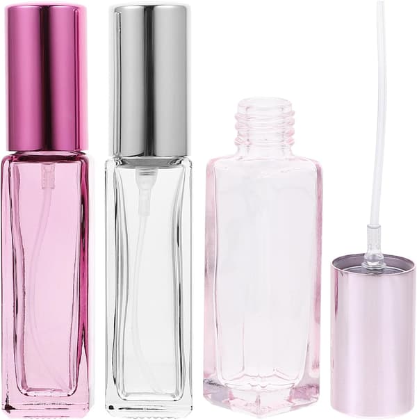 3-pakning glassparfyme 10 ml påfyllbare sprayflasker for reise