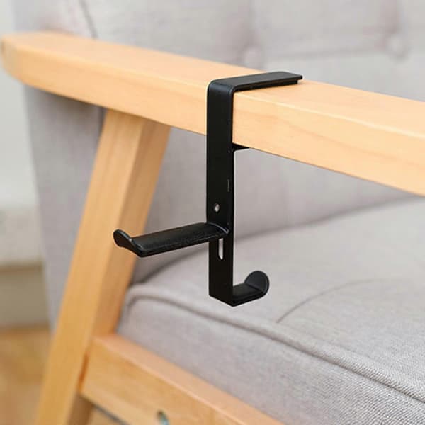 Gaming Headset Headphone Hook Holder Hanger Bracket Screwless Installation Durable Clip Holder Non-slip Desk Hook White White