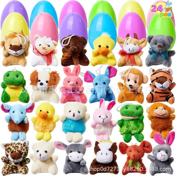 Pääsiäismuna pehmolelulla – Yllätysmuna pehmolelulla lapsille**24 kpl 24pcs