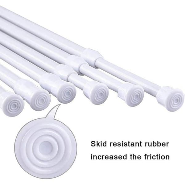 Justerbare spændestænger - Sæt med 6 - Rustfrit stål - 30,5 til 50,8 cm - Nem installation YYV