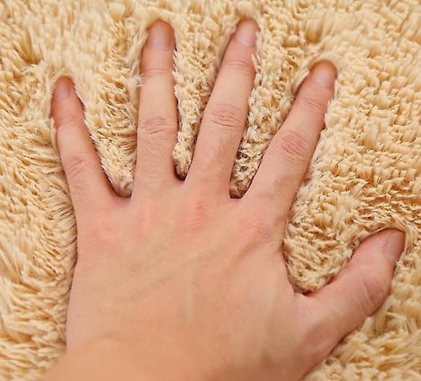 Fluffy sort badeværelsesmåttesæt - Absorberende og skridsikker toiletmåtte - 3 dele