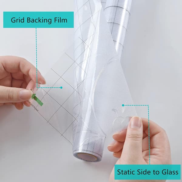 Floral Window Film Privacy Static Cling