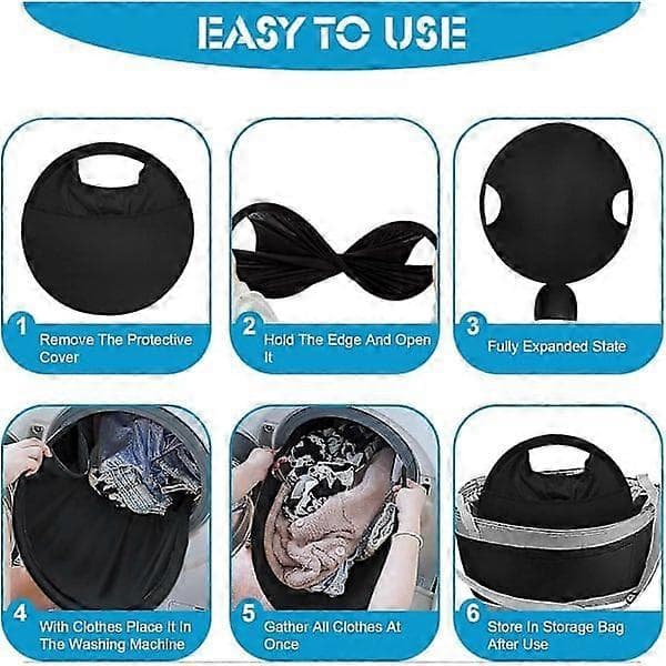 Foldable Laundry Basket for Easy Storage and Transport, Large Pop-Up Laundry Hamper, Suitable for Dryers and Washing Machines