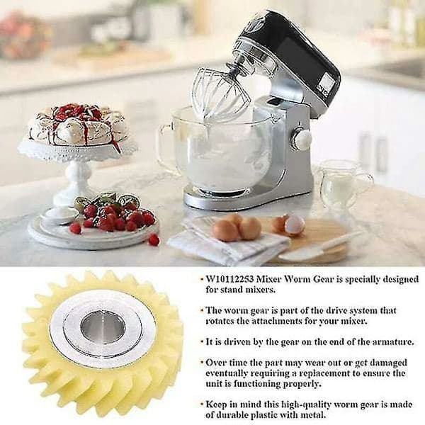 Blander snekkegear til Kitchenaid stativ og 2 par motorbørster