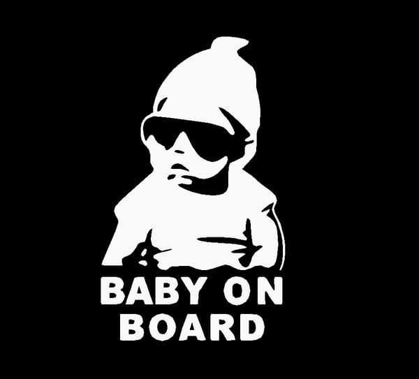 Custom Foreign Trade Car Sticker Car Decal, PVC Material, Baby