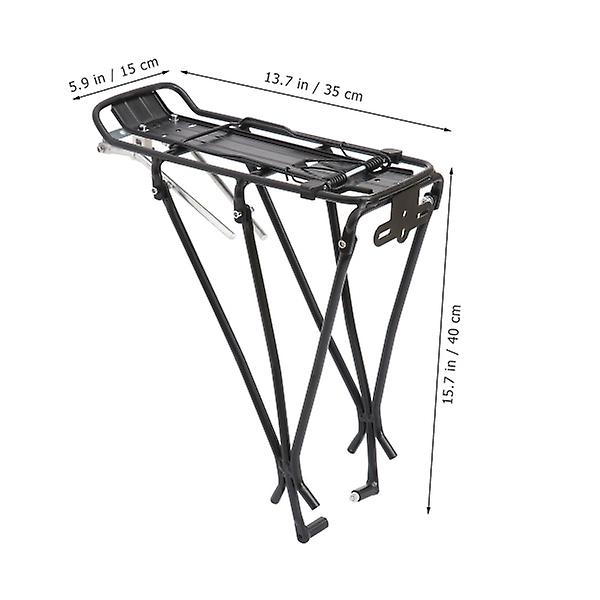 Bagagehållare Väskor Cykelväskor Stativ Bagageutrymme Hylla Stativ Fatbike Framstativ Mountainbike Last Black 35X15CM