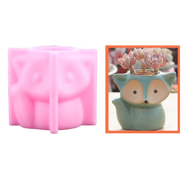 3D Dyre Blomsterpotte UV Epoxyform DIY Vase Beton Gips Resi