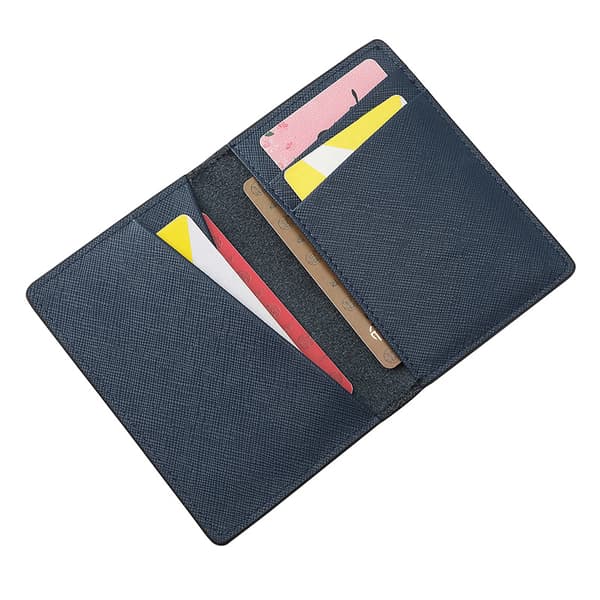 Kortholder i ægte læder NavyBlue NavyBlue NavyBlue