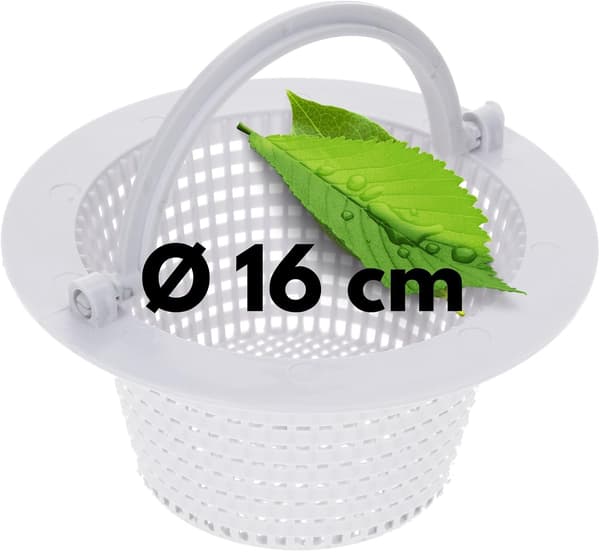 16 cm Poolskimmerkurv I Poolforfilter I med håndtag for nem fjernelse