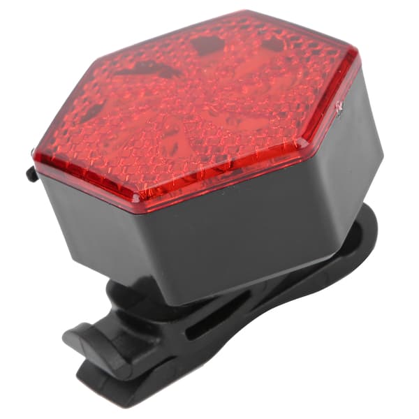 USB Rechargeable Hexagon Bicycle Taillight Flashing Safety Warning Light