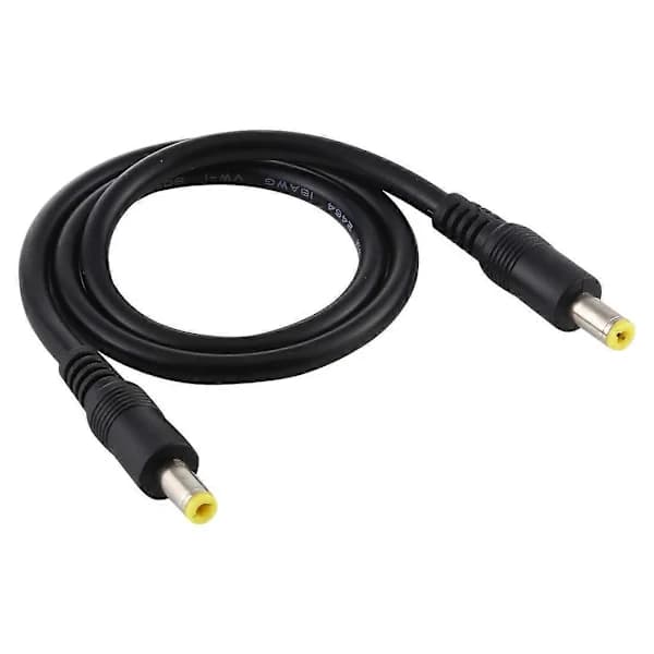 tsts--DC Strømstik 5.5 x 2.5mm Han til Han Adapter Tilslutningskabel, Kabellængde: 50cm