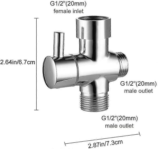 3-veis omskifterventil dusjadapter system reservedel