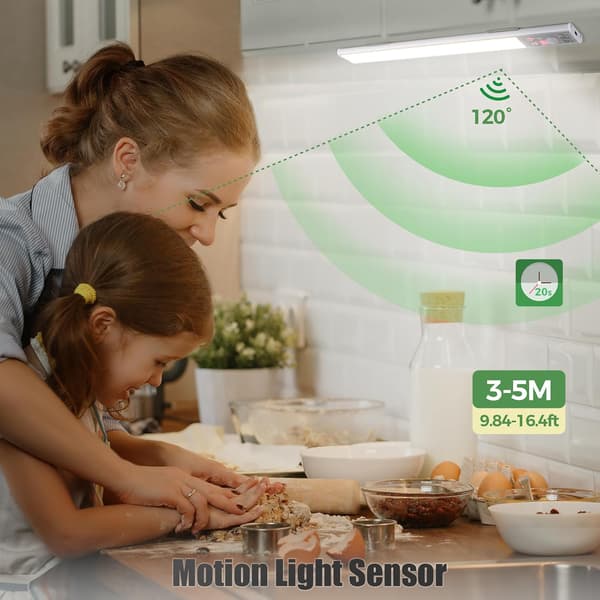 wxsp Cabinet Lighting LED Lamp with Motion Sensor Under Cabinet Light Kitchen Lighting Light Strip Wireless Strip 2