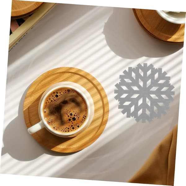 Snowflake Christmas Home Coaster Set 12-pack Heat Resistant Cups
