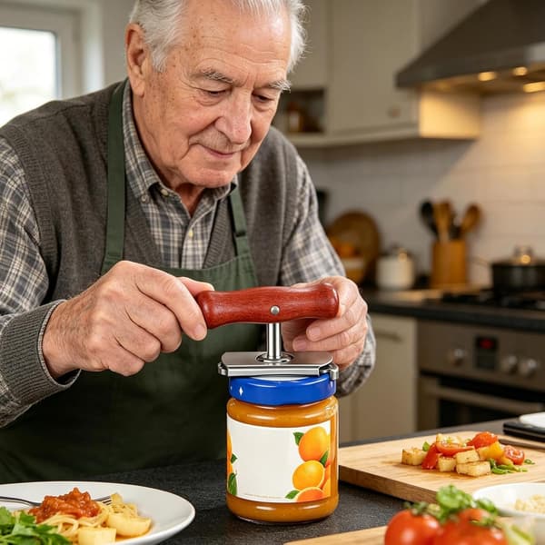 Adjustable Jar Opener, Non-Slip Tool, Stainless Steel Opening Mechanism with Torque Assist System (DB)