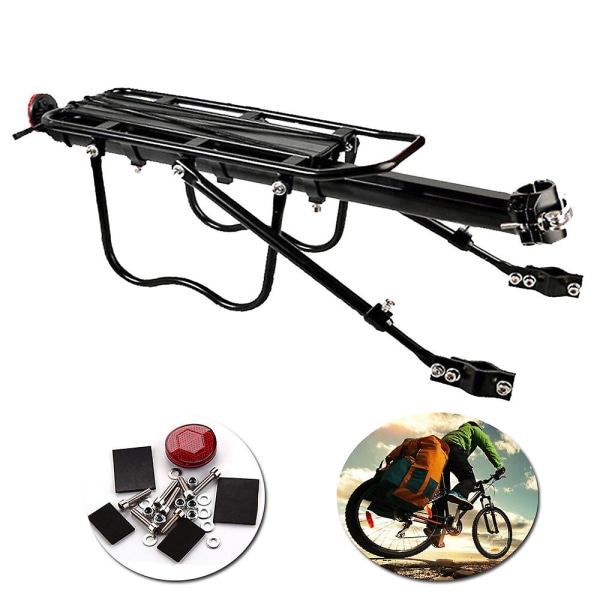 Universal Seatpost Rack Bike Carrier Rack Rear Frame-mounted Heavy Duty Cycle AccessoryBlack