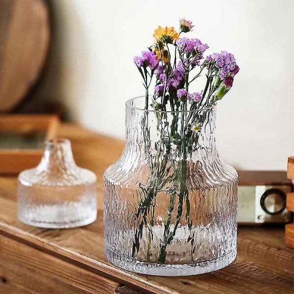 Blomkruka i glas Blomkruka Container Heminredning Vasdekor - C