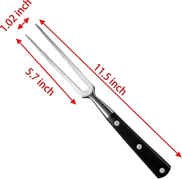 Heavy Duty Stainless Steel Roasting Fork, BBQ Meat Fork, Used for Fixing, Moving, Poultry and Turkey