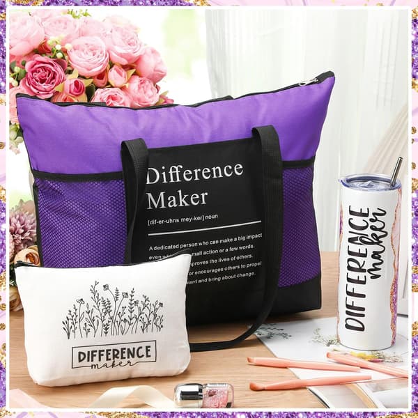 3 stk. \"Difference Maker\" medarbejdergave til kvinder Purple
