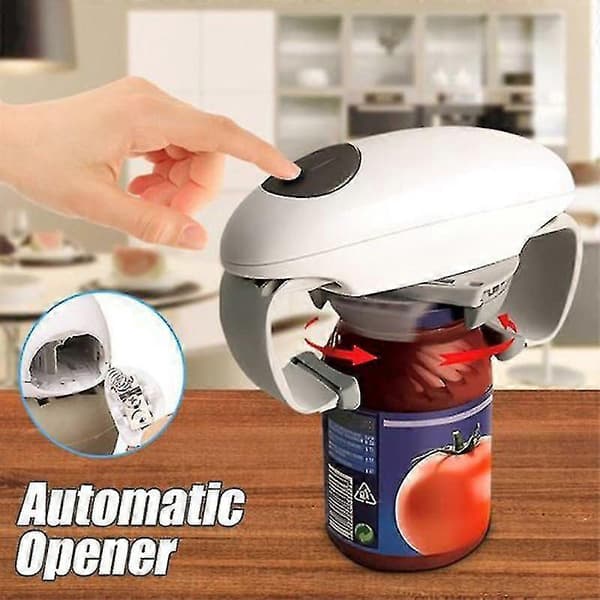 Electric Can Opener Automatic Bottle Opener Handheld Jar Opener One-Button Can Opener Kitchen Tool