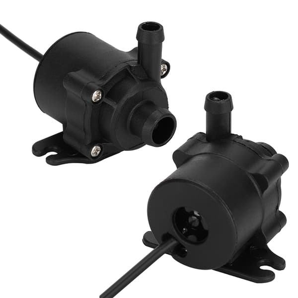 Mikro DC 12V Vannpumpe Børsteløs Vannkjølepumpe Stille Stor 4Pin