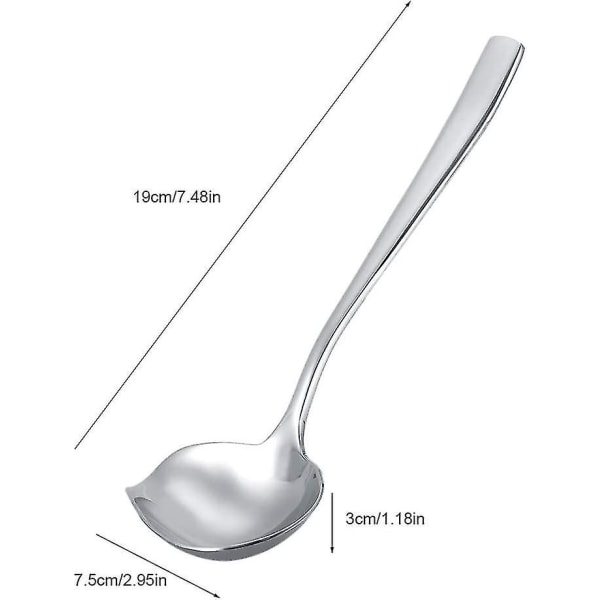 19 cm, kauha, Daily Line -kastikekauha, ruostumattomasta teräksestä valmistettu kastikevalelusikka